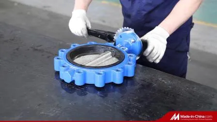 ANSI API CF8 Di Ci EPDM PTFE Alavanca de ferro dúctil de ácido forte Opreated Wafer Lug Válvula borboleta China Fornecedores